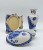 Three Pieces in Portuguese Porcelain
. Molded and embossed, marked on the base, Royal Art, jar Image - 2