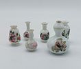 Assortment of 6 Portuguese Porcelain Miniatures
. Molded and embossed, marked on the base Image - 1