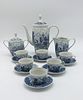 Portuguese Porcelain Coffee Service
. Molded and embossed, marked on the base S P Coimbra Image - 2