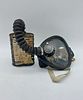 Old Siebe Gorman Puretha Canister Gas Mask
. Mask with tube and filter with head support straps Image - 1