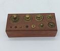 Wooden Block with Weights
. Rectangular body with eleven round cavities of various shapes with Image - 2