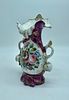 Porcelain vase. Old Paris style porcelain vase. The rim of the piece is cut out and edged in Image - 1