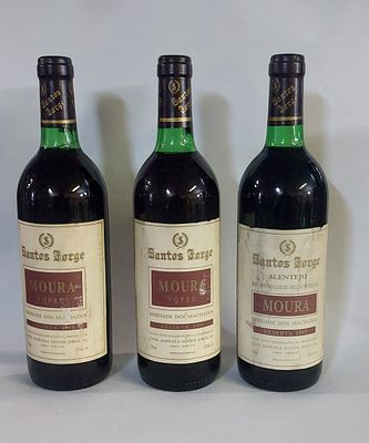 Three Bottles of Red Table Wine from Alentejo
. Two bottles of red table wine with a demarcated 
