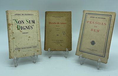 Three books by the author Antero de Figueiredo
. Three softcover books by the author Antero de 