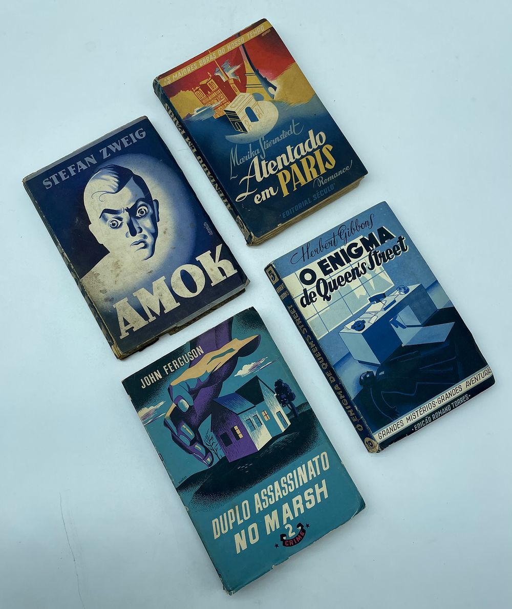 Four Novels. Four softcover novels: 
1.‘Atentado em Paris’ by Marika Stiernstedt; First edition 