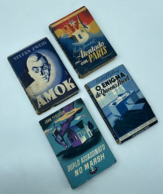 Four Novels. Four softcover novels: 
1.‘Atentado em Paris’ by Marika Stiernstedt; First edition 