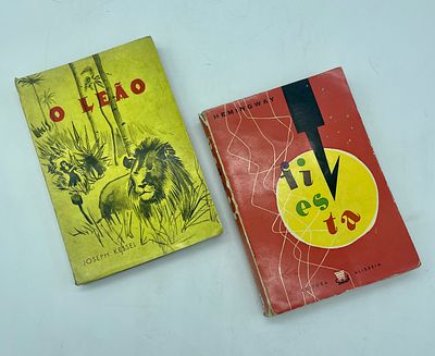Two novels: 
1. ‘O Leão’ by Joseph Kessel. Published by Editorial Aster, Lisbon. Composed and 