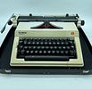 Olympia Regina de Luxe typewriter. Plastic body with metal parts. Functional machine with black Image - 2