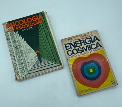 ‘Psicologia ou Psicologias?’ by João Lopes and ‘Energia Cósmica’ by Joseph Murphy. ‘Psicologia 