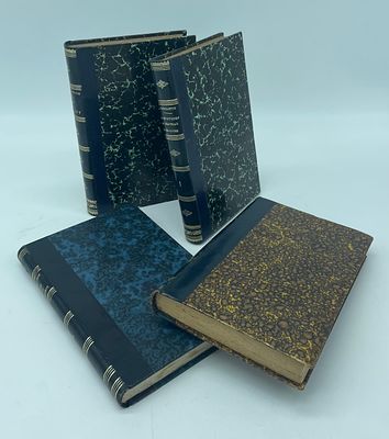 Four French Books
. Four books in French, with hardback and period binding: 
1.‘Les Mysteres du 
