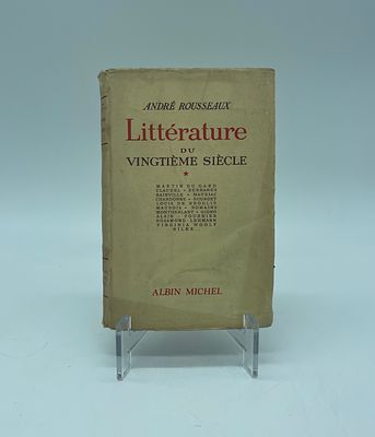 ‘Littérature du Vingtième Siècle’ by André Rousseaux. French book published by Éditions Albin 