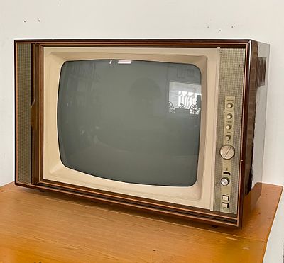 Old Loewe Opta television. Old television set from the German brand Loewe Opta. Armada Type 