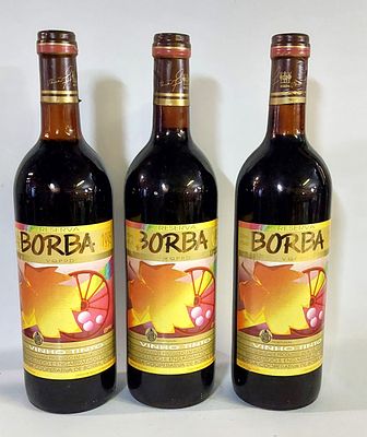 Three Bottles of Borba Reserve Red Wine. Three bottles of quality red wine produced in a 