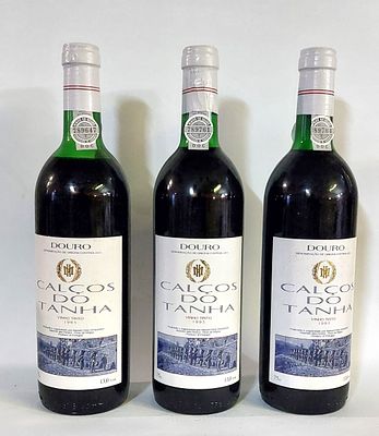 Three Bottles of Douro Red Table Wine. Three bottles of red table wine from the Douro demarcated 