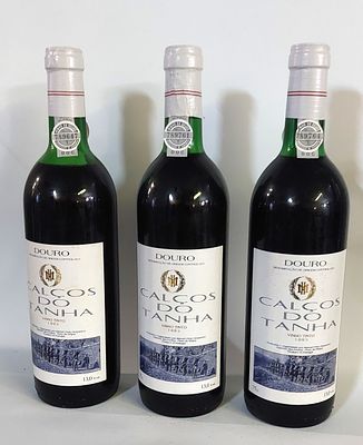 Three Bottles of Douro Red Table Wine. Three bottles of red table wine from the Douro demarcated 