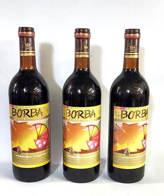 Three Bottles of Borba Reserve Red Wine. Three bottles of quality red wine produced in a 