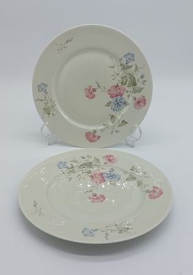 Pair of French Porcelain Plates
. Molded and relief, marked on the base, Jammet - Seignolles 
