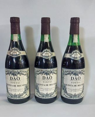 Three Bottles of D&atilde;o Red Table Wine
. Three bottles of red table wine from the demarcated region 