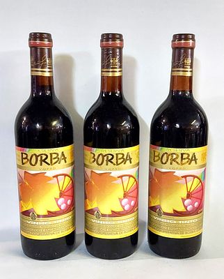 Three Bottles of Borba Reserve Red Wine
. Three bottles of quality red wine produced in a 