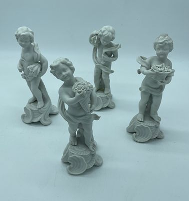 Dancing Cherubs - Four Seasons. Set of four Dancing Cherubs themed on the Four Seasons. Each 