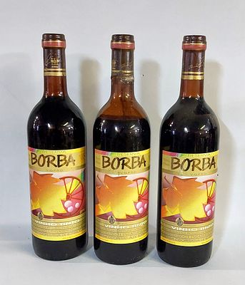 Three Bottles of Borba Reserve Red Wine
. Three bottles of quality red wine produced in a 