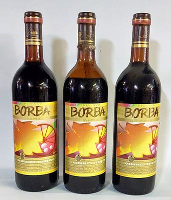 Three Bottles of Borba Reserve Red Wine
. Three bottles of quality red wine produced in a 