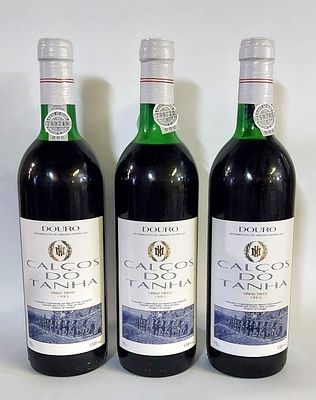 Three Bottles of Douro Red Table Wine. Three bottles of red table wine from the Douro demarcated 