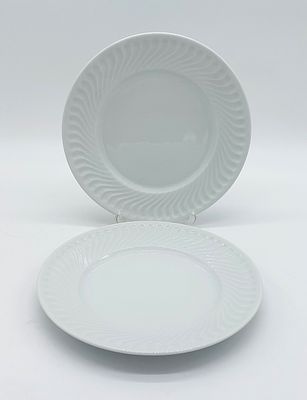 Pair of Portuguese Porcelain Dessert Plates
. Molded and embossed from the Vista Alegre factory 