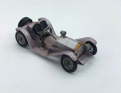 1913 Mercer Raceabout Miniature
. Vintage No. 7 model, made in England by Lesney, showing signs 
