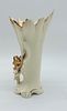 French Porcelain Altar Jar
. Molded and embossed, unmarked, Old Paris, scalloped edge with gold Image - 2