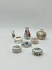 Eight Porcelain Miniatures
. Molded and embossed, marked on the base, various shapes and forms Image - 1