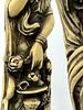 Pair of Marfinite Sculptures
. Representing a couple with carved decoration in relief supported Image - 3