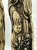 Pair of Marfinite Sculptures
. Representing a couple with carved decoration in relief supported Image - 7