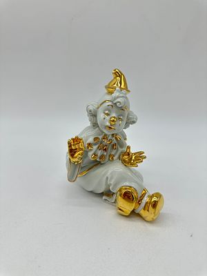 European Porcelain Sculpture
. Molded and relief, marked on the base, sculpture representing a 