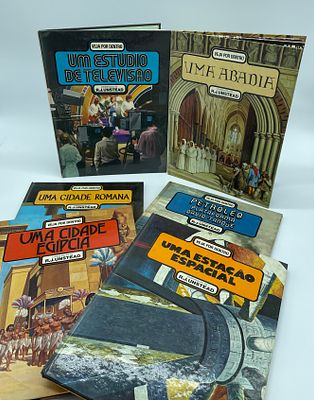 Seis Livros da Cole&ccedil;&atilde;o "Veja Por Dentro" das Edi&ccedil;&otilde;es Celebrasil, editada no ano de 1979. 