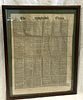 Framed The Times Newspaper
. Square-shaped body, wooden frame, with a newspaper page from The Image - 1