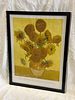 Reproduction of the artwork Sunflowers by Vincent Van Gogh
. Rectangular body, black lacquered Image - 1