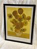 Reproduction of the artwork Sunflowers by Vincent Van Gogh
. Rectangular body, black lacquered Image - 2