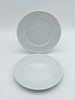 Pair of Portuguese Porcelain Dessert Plates
. Molded and embossed from the Vista Alegre factory Image - 1