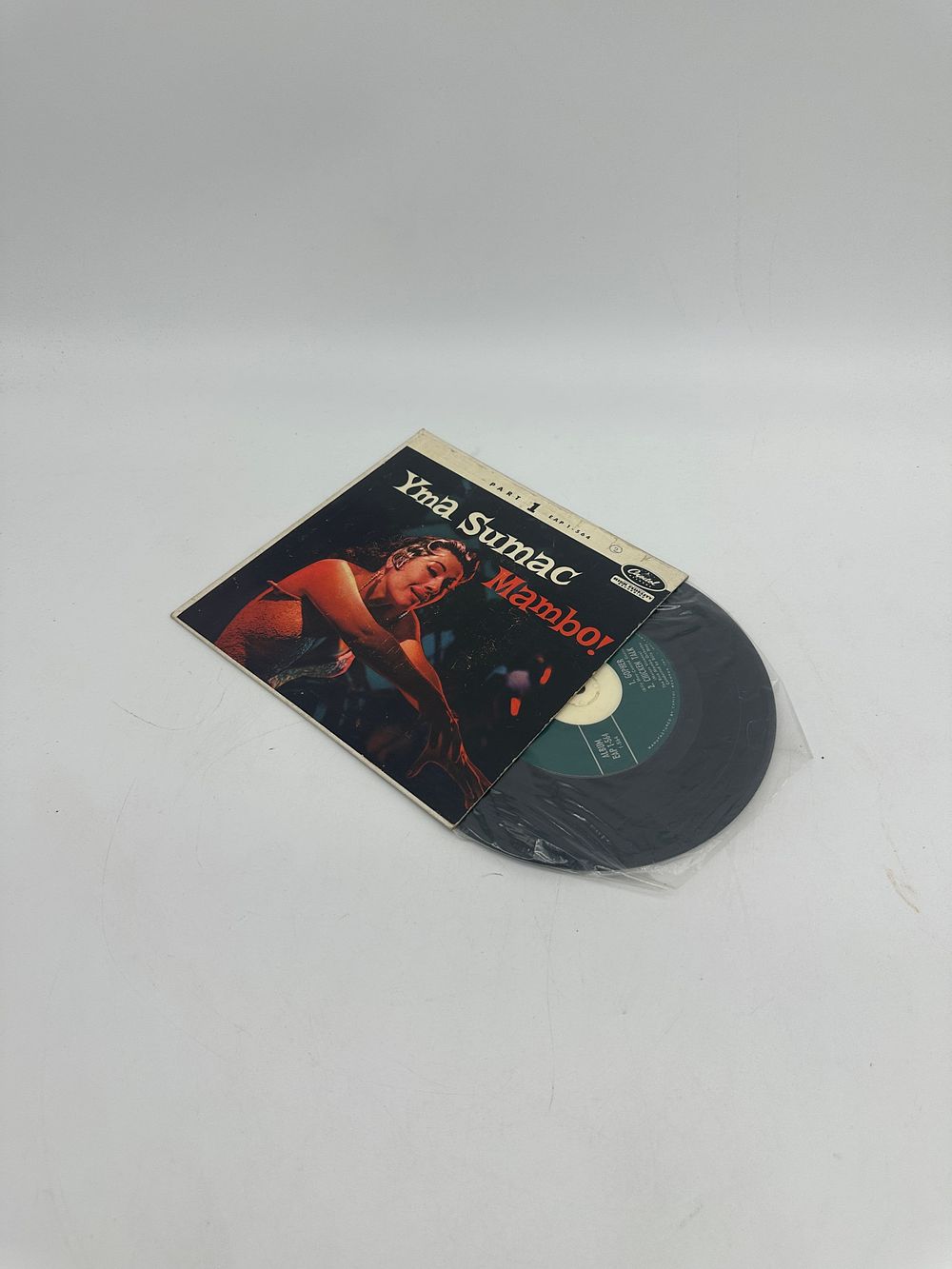 Vinyl record ’Mambo!’ By Yma Sumac. 7’ vinyl record ’Mambo!’ By Yma Sumac. EAP 1-564. Published 