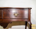 Louis XV style side table. In rosewood wood with two drawers, smooth solid wood top with recess Image - 2