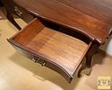 Louis XV style side table. In rosewood wood with two drawers, smooth solid wood top with recess Image - 3