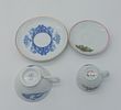Two Portuguese Porcelain Cups
. Molded and embossed, from the Vista Alegre factory, marked on Image - 3