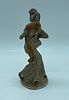 Porcelain statuette. Moulded and relief porcelain statuette with polychrome painting. Depicting Image - 2