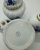 Three Porcelain Jars
. Molded and relief, marked on the base, Sporvil porcelain from Portugal Image - 1