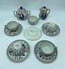 Part of Coffee Service in Portuguese Earthenware
. Marked on the base, Outeiro Agueda with five Image - 3