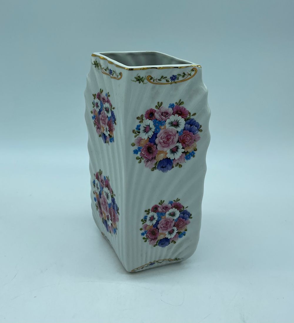 Portuguese Porcelain Jug. Portuguese porcelain vase. White moulded and relief porcelain vase 
