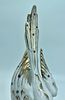 porcelain statue. White porcelain statue depicting a bird. The piece is decorated with small Image - 2