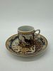 Three Coffee Cups in Oriental Porcelain
. Molded and relief, marked on the base, bodies of Image - 7