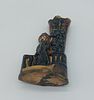 Antique Earthenware Toothpick Holder
. European, sculpture representing a woman and vase, work Image - 4